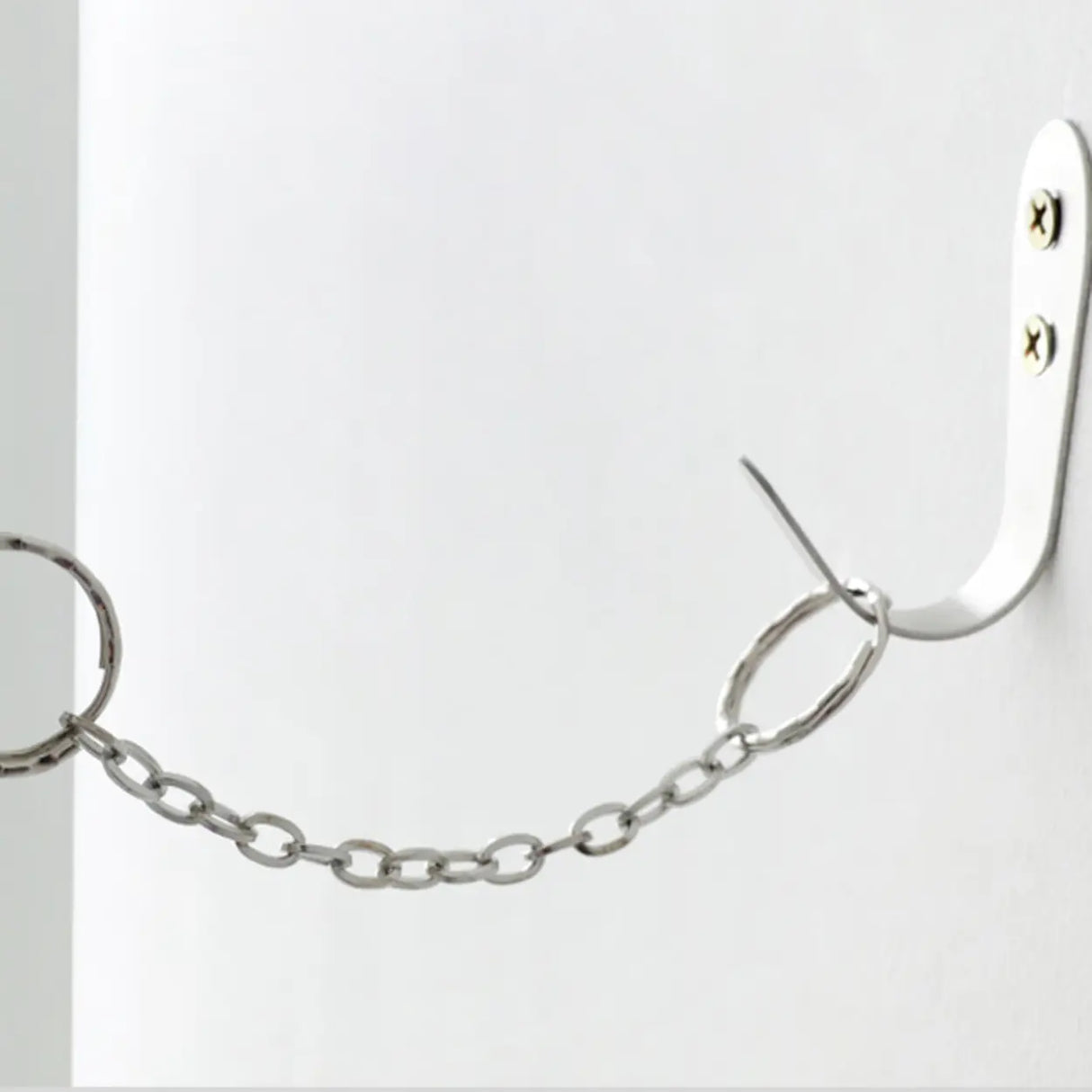Stylish Metal Open Back Spine Narrow Bookshelf White Image - 9