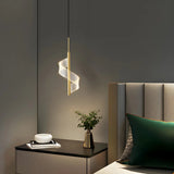 Stylish Mini Gold Spiral Dimmable LED Pendant Light Image - 1