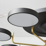 Stylish Modern Multi-Light Remote Ceiling Fan Lights Image - 12