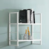 Stylish Open 3-Tier Black Wall-Mounted Iron Bookshelf Image - 16