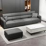 Stylish Premium Grey Tech Cloth Pillow Four Seats Sofa Image - 1