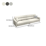 Stylish Premium Grey Tech Cloth Pillow Four Seats Sofa #size