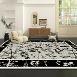 Stylish Rectangular Floral Cotton Blends Area Rug Image - 11