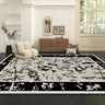 Stylish Rectangular Floral Cotton Blends Area Rug Image - 11