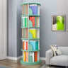 Stylish Round Revolver Tower Wooden Storage Bookcase Image - 14