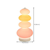 Stylish Stained Glass Pagoda Modern Bedside Table Lamp #size