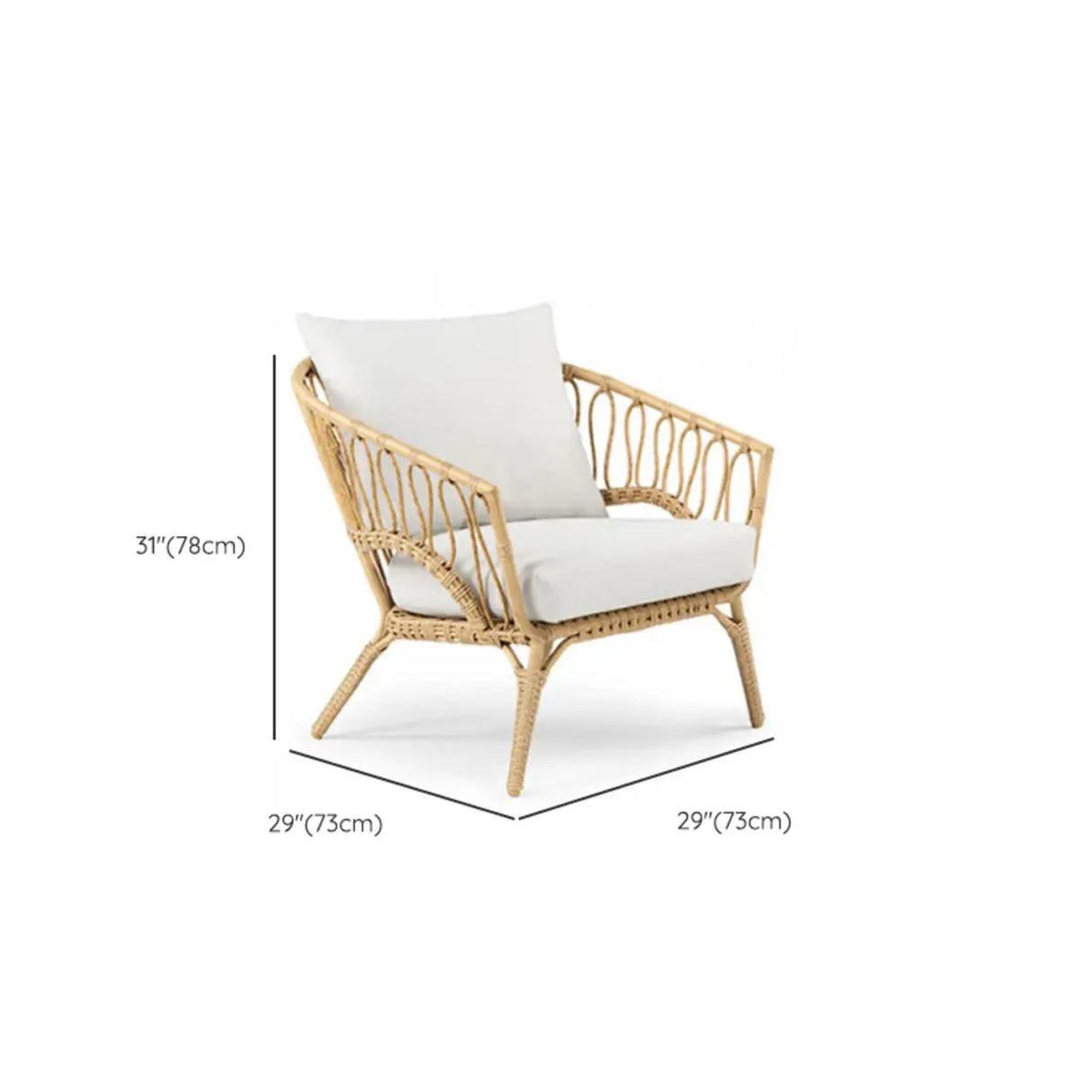 Stylish UV Resistant Outdoor Rattan Patio Conversation Set Image - 18