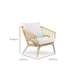 Stylish UV Resistant Outdoor Rattan Patio Conversation Set Image - 18
