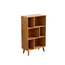 Stylish Vertical Black Rubberwood Display Bookcase Image - 17