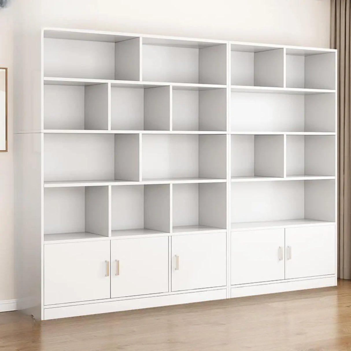 Stylish Vertical Rectangular Wood Bookcases Medium Image - 10