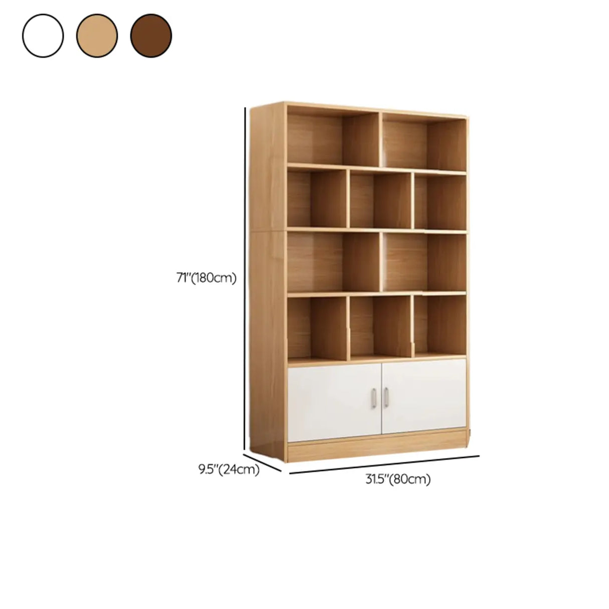 Stylish Vertical Rectangular Wood Bookcases Medium Image - 22