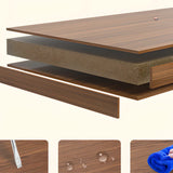 Stylish Vertical Rectangular Wood Bookcases Medium Image - 4