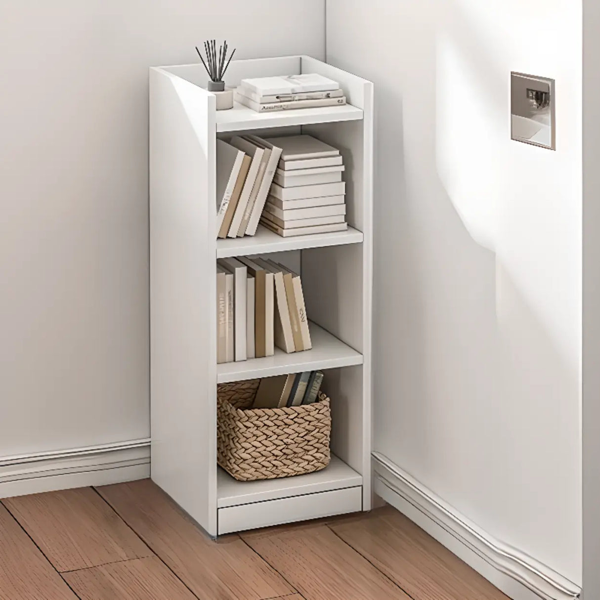 Stylish Vertical Rectangular Wood Bookcases Medium Image - 5