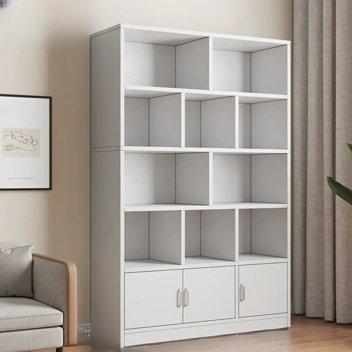 Stylish Vertical Rectangular Wood Bookcases Medium Image - 8
