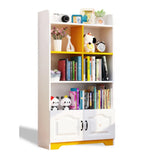 Stylish Vertical Rectangular Wooden Standard Bookcase Image - 11