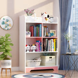 Stylish Vertical Rectangular Wooden Standard Bookcase Image - 18