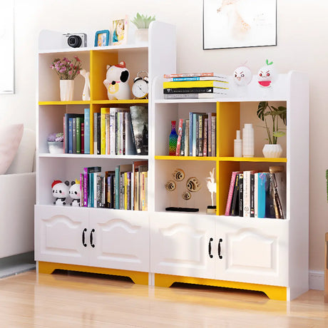 Stylish Vertical Rectangular Wooden Standard Bookcase Image - 2