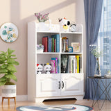 Stylish Vertical Rectangular Wooden Standard Bookcase Image - 21