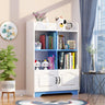 Stylish Vertical Rectangular Wooden Standard Bookcase Image - 25