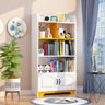 Stylish Vertical Rectangular Wooden Standard Bookcase Image - 31