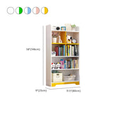 Stylish Vertical Rectangular Wooden Standard Bookcase Image - 36