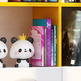 Stylish Vertical Rectangular Wooden Standard Bookcase Image - 9