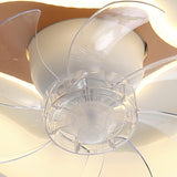 Stylish White Cloud Dimmable Ceiling Fan with Light Image - 11
