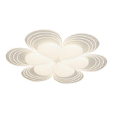 Stylish White Flower Dimmable Flush Mount Ceiling Light Image - 5