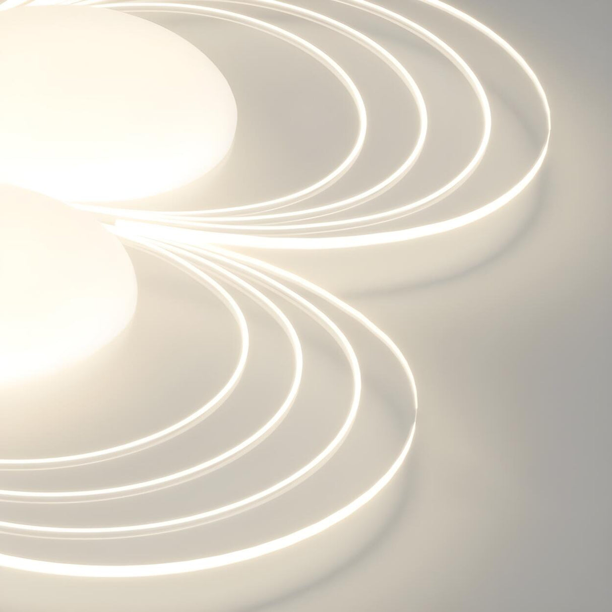 Stylish White Flower Dimmable Flush Mount Ceiling Light Image - 6