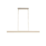 Stylish White Linear LED Pendant Light Kitchen Island Image - 10