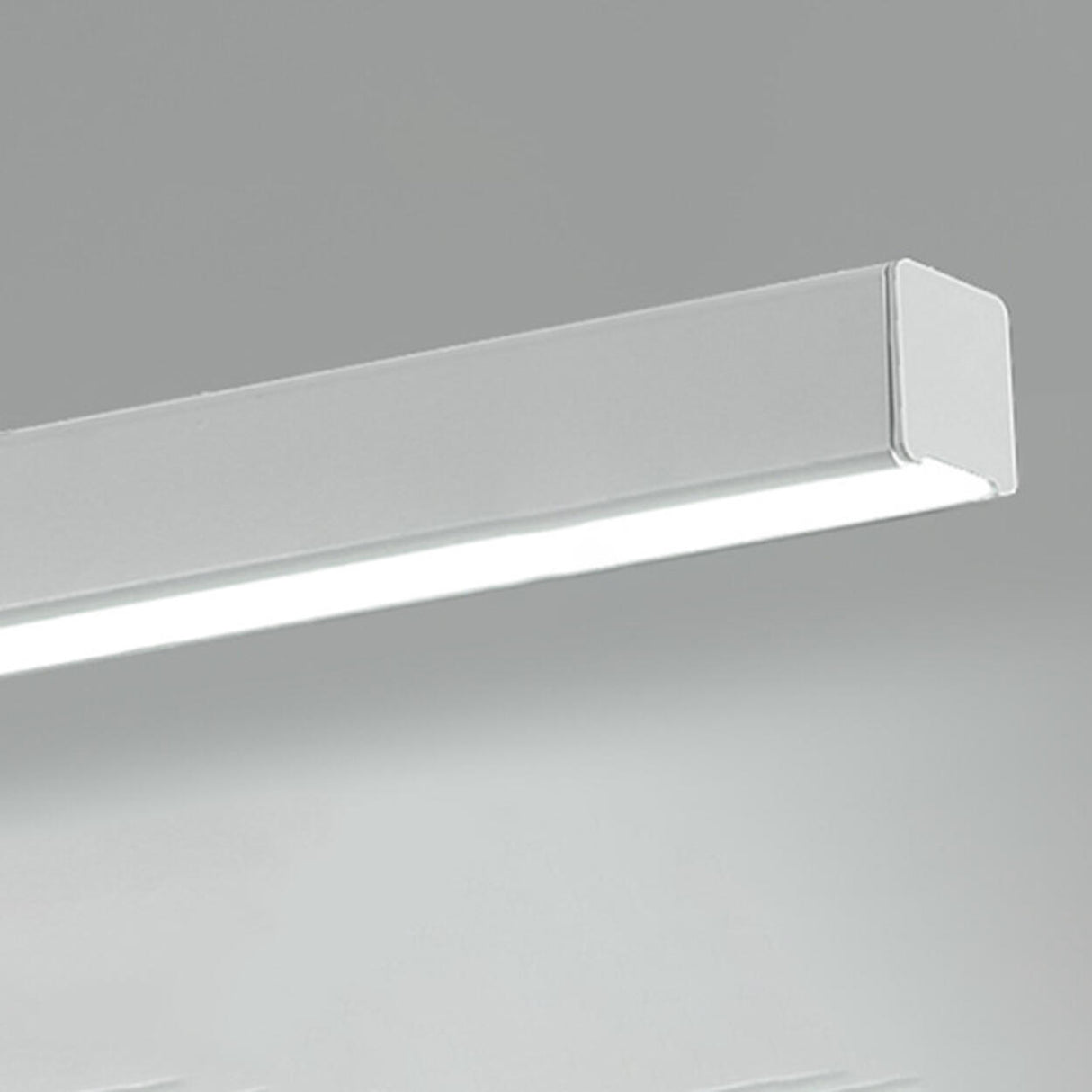 Stylish White Linear LED Pendant Light Kitchen Island Image - 12