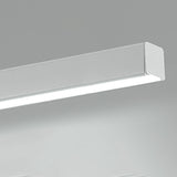 Stylish White Linear LED Pendant Light Kitchen Island Image - 12