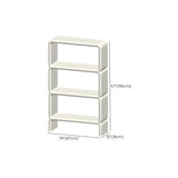 Stylish White Square Open Storage Curio Display Cabinet Image - 26