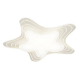 Stylish White Star-Shaped LED Flush Mount Ceiling Light Image - 5