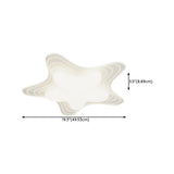 Stylish White Star-Shaped LED Flush Mount Ceiling Light #size