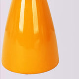 Stylish Yellow Tapered Base Pillar Shade Table Lamp Image - 7