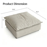Suede Modular Sofa with Adjustable Backrests and Memory Foam Image - 14