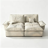 Suede Modular Sofa with Adjustable Backrests and Memory Foam Image - 17