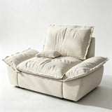 Suede Modular Sofa with Adjustable Backrests and Memory Foam Image - 18
