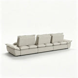 Suede Modular Sofa with Adjustable Backrests and Memory Foam Image - 20