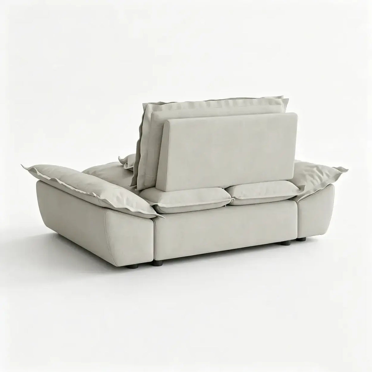 Suede Modular Sofa with Adjustable Backrests and Memory Foam Image - 22