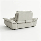 Suede Modular Sofa with Adjustable Backrests and Memory Foam Image - 22