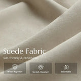 Suede Modular Sofa with Adjustable Backrests and Memory Foam Image - 7