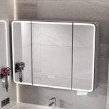 Surface Mounted Rectangular Medicine Cabinet with Mirror Image - 1