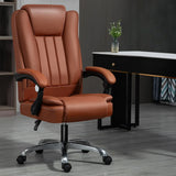 Swivel Adjustable Ergonomic Leather Metal Boss Office Chair Image - 14