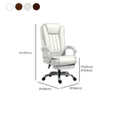 Swivel Adjustable Ergonomic Leather Metal Boss Office Chair #size