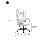 Swivel Adjustable Ergonomic Leather Metal Boss Office Chair Image - 17