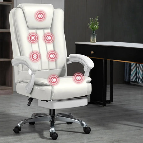 Swivel Adjustable Ergonomic Leather Metal Boss Office Chair Image - 2