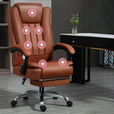 Swivel Adjustable Ergonomic Leather Metal Boss Office Chair Image - 3