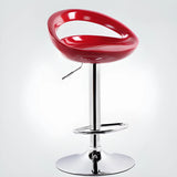 Swivel Adjustable Height Bucket Low Back Bar Stool Image - 2